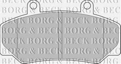 BORG & BECK bbp1087 -  Комплект тормозных колодок, дисковый тормоз